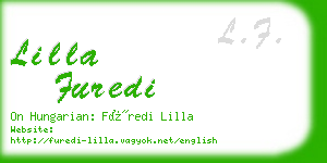 lilla furedi business card